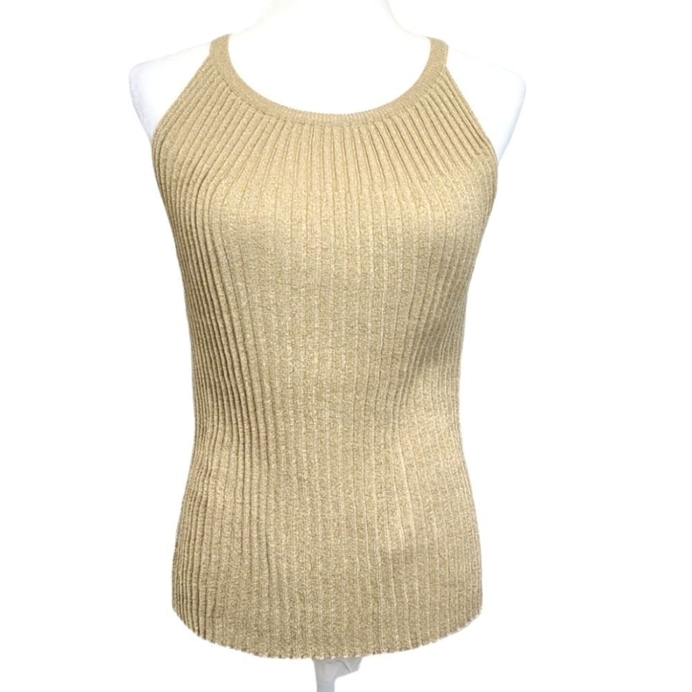 Alberto Makali Sleeveless Golden Top Size XS‎